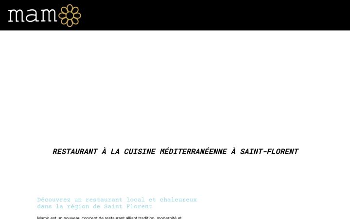Screenshot of mamorestaurant.fr