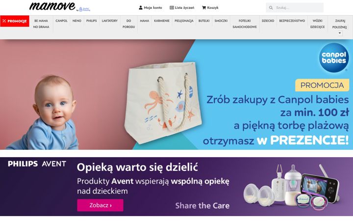 Screenshot of mamove.pl
