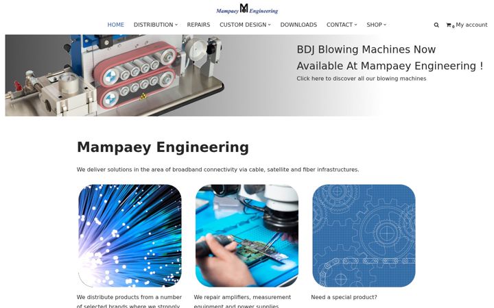 Screenshot of mampaey-engineering.be