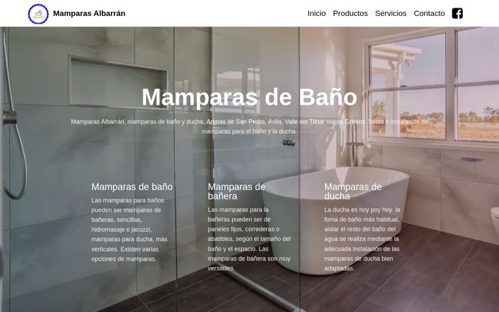 Screenshot of mamparasalbarran.com
