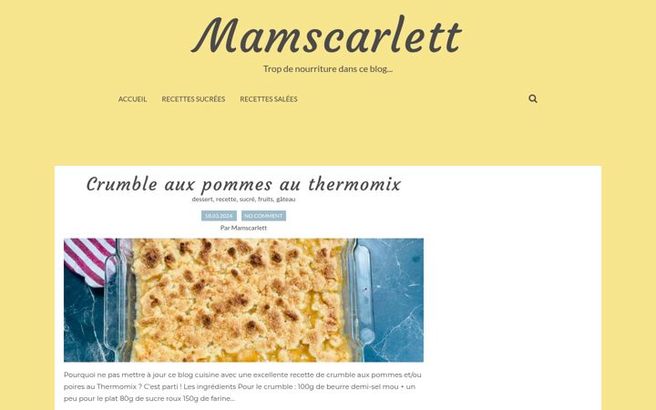 Screenshot of mamscarlett.com