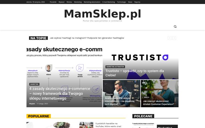 Screenshot of mamsklep.pl