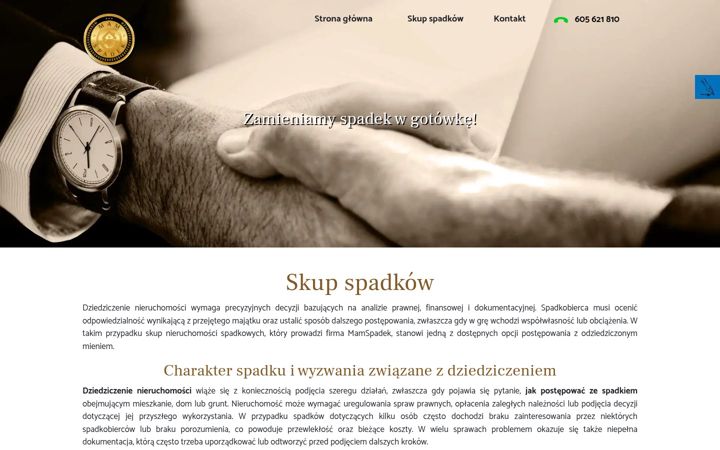 Screenshot of mamspadek.pl