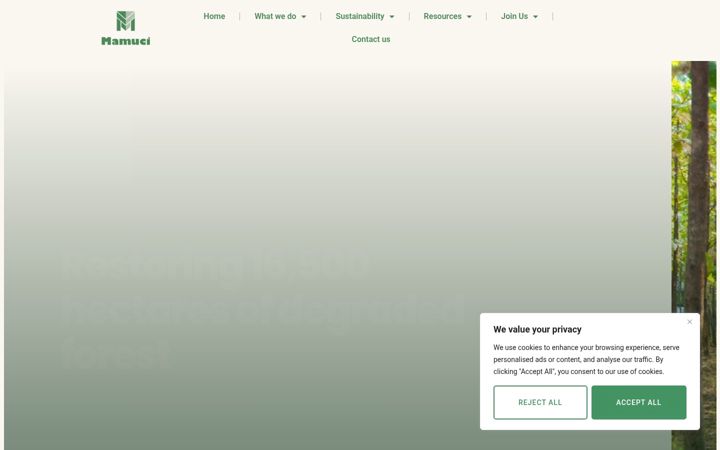 Screenshot of mamuciltd.com