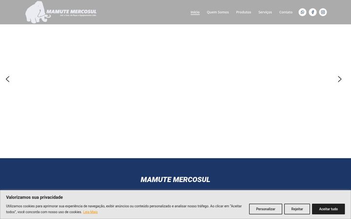 Screenshot of mamutemercosul.com.br