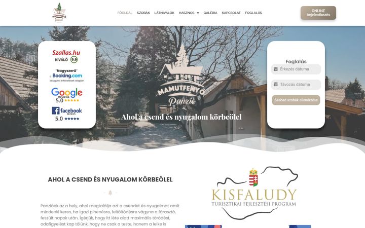 Screenshot of mamutfenyopanzio.hu
