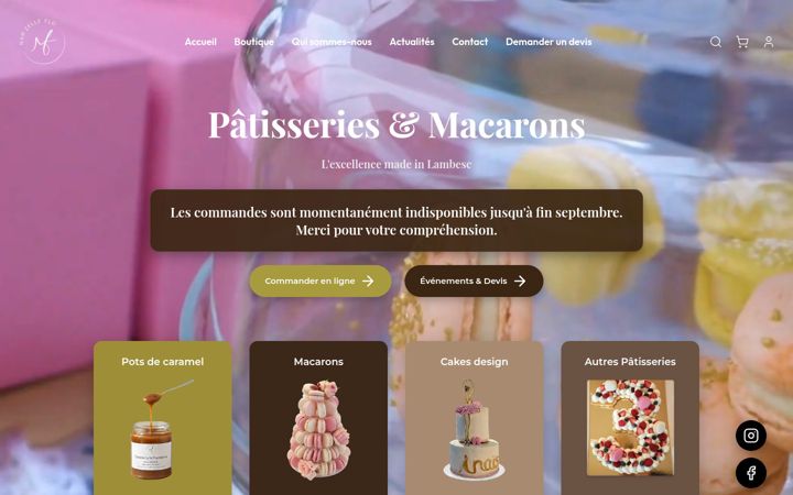 Screenshot of mamzelleflo.fr