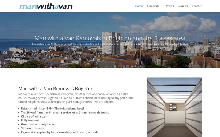 Screenshot of man-with-a-van.com