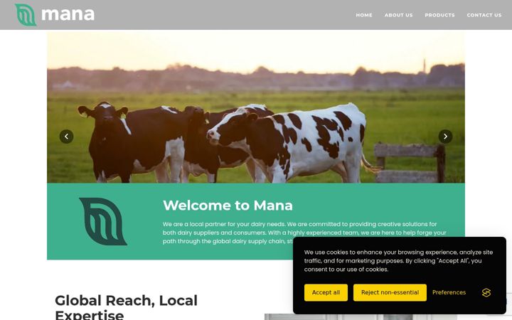 Zrzut ekranu mana-dmcc.com