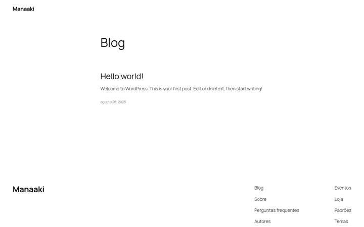Screenshot of manaaki.com.br