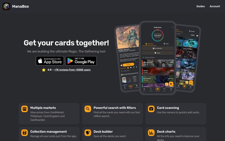 Screenshot of manabox.app