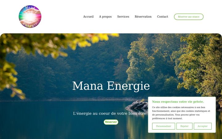 Screenshot of manaenergie.fr