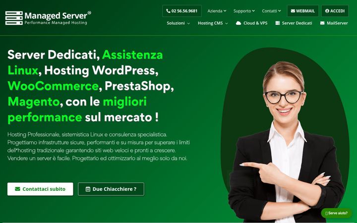Screenshot of managedserver.it