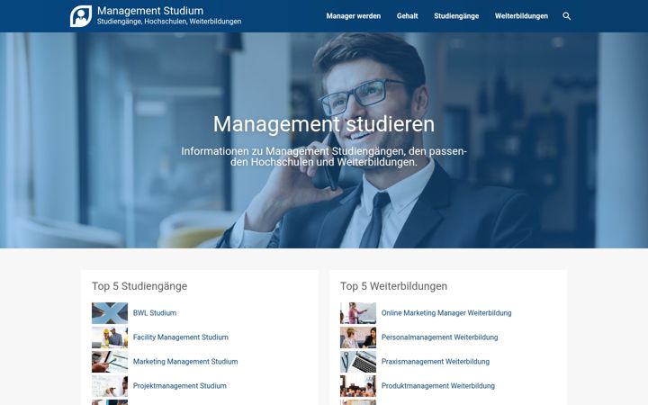Screenshot of management-studium.net