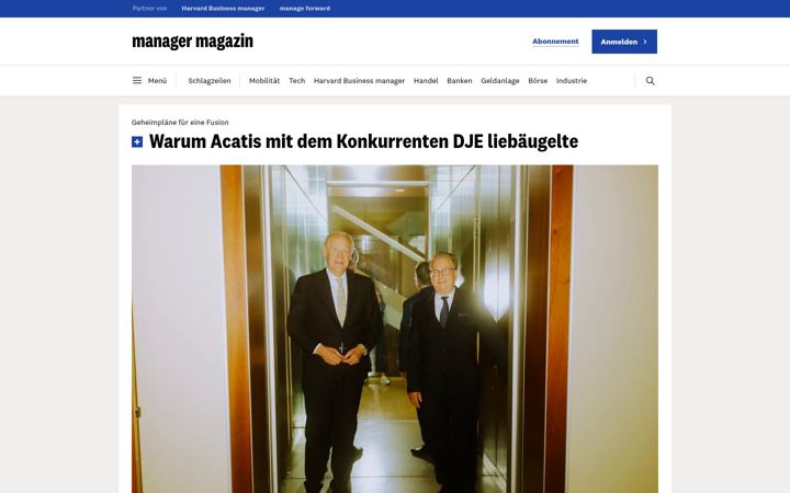 Screenshot of manager-magazin.de