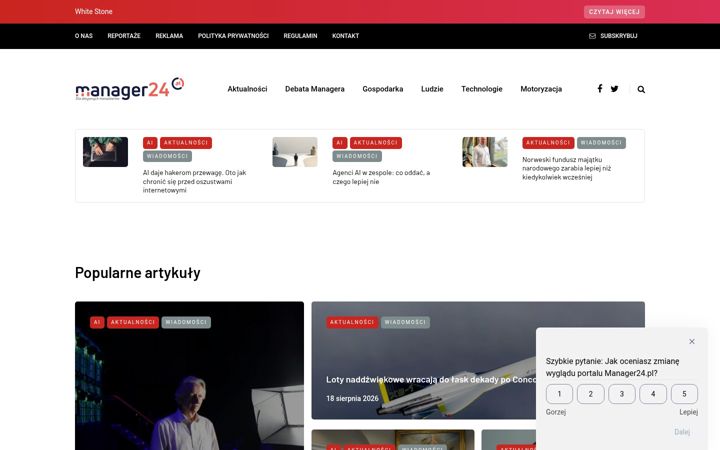 Screenshot of manager24.pl