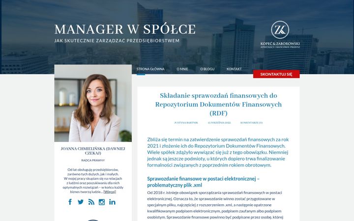Screenshot of managerwspolce.pl