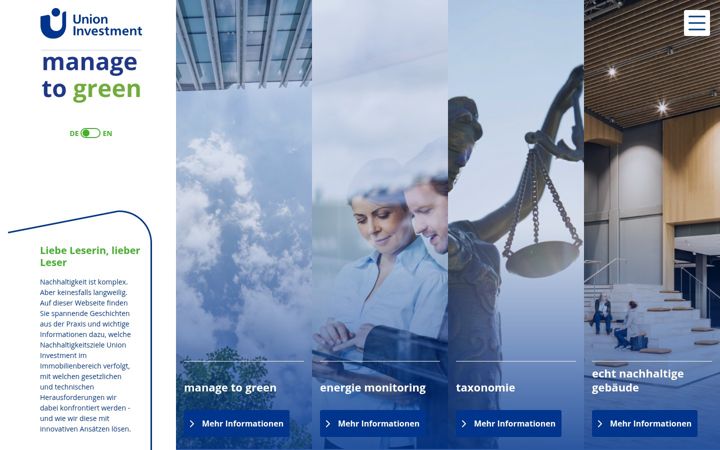 Screenshot of managetogreen.de