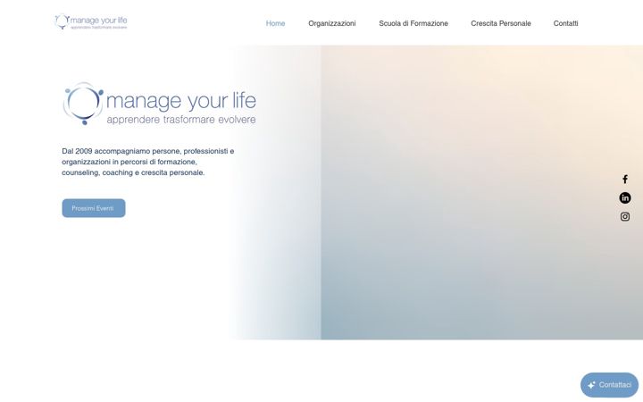 Screenshot of manageyourlife.it