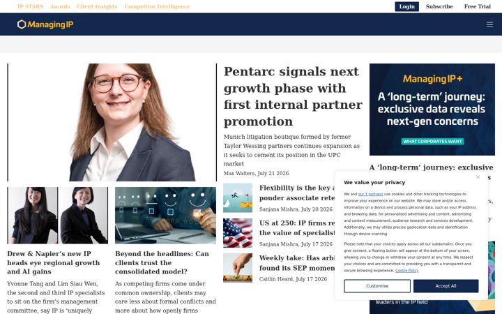 Screenshot of managingip.com