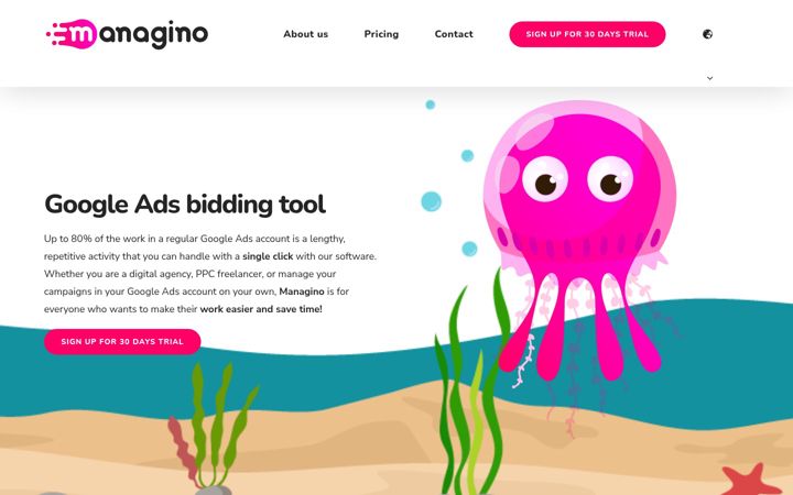 Screenshot του managino.com