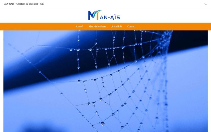 Screenshot of manais-web.fr