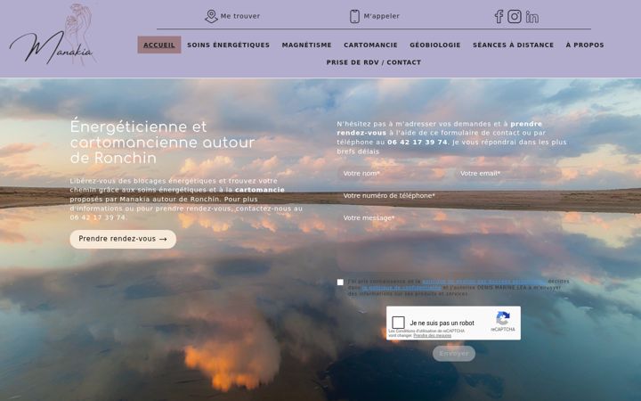 Screenshot of manakia.fr