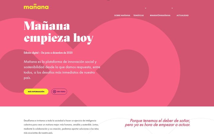 Screenshot of mananaempiezahoy.es