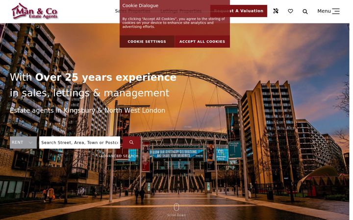 Screenshot of manandco.co.uk