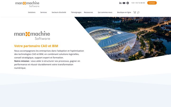 Screenshot of manandmachine-consulting.fr