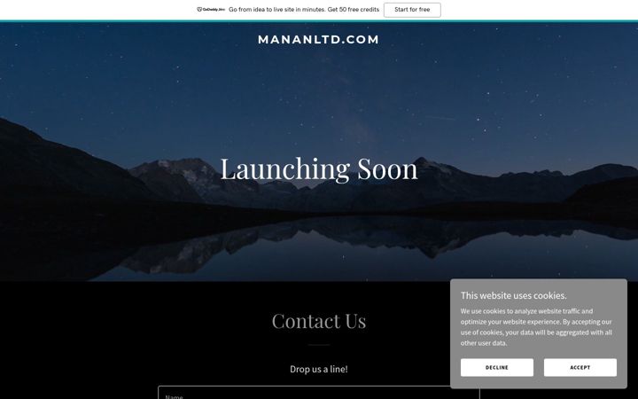 Screenshot of mananltd.com