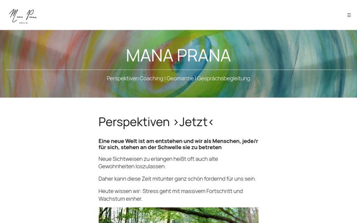 Screenshot of manaprana.de