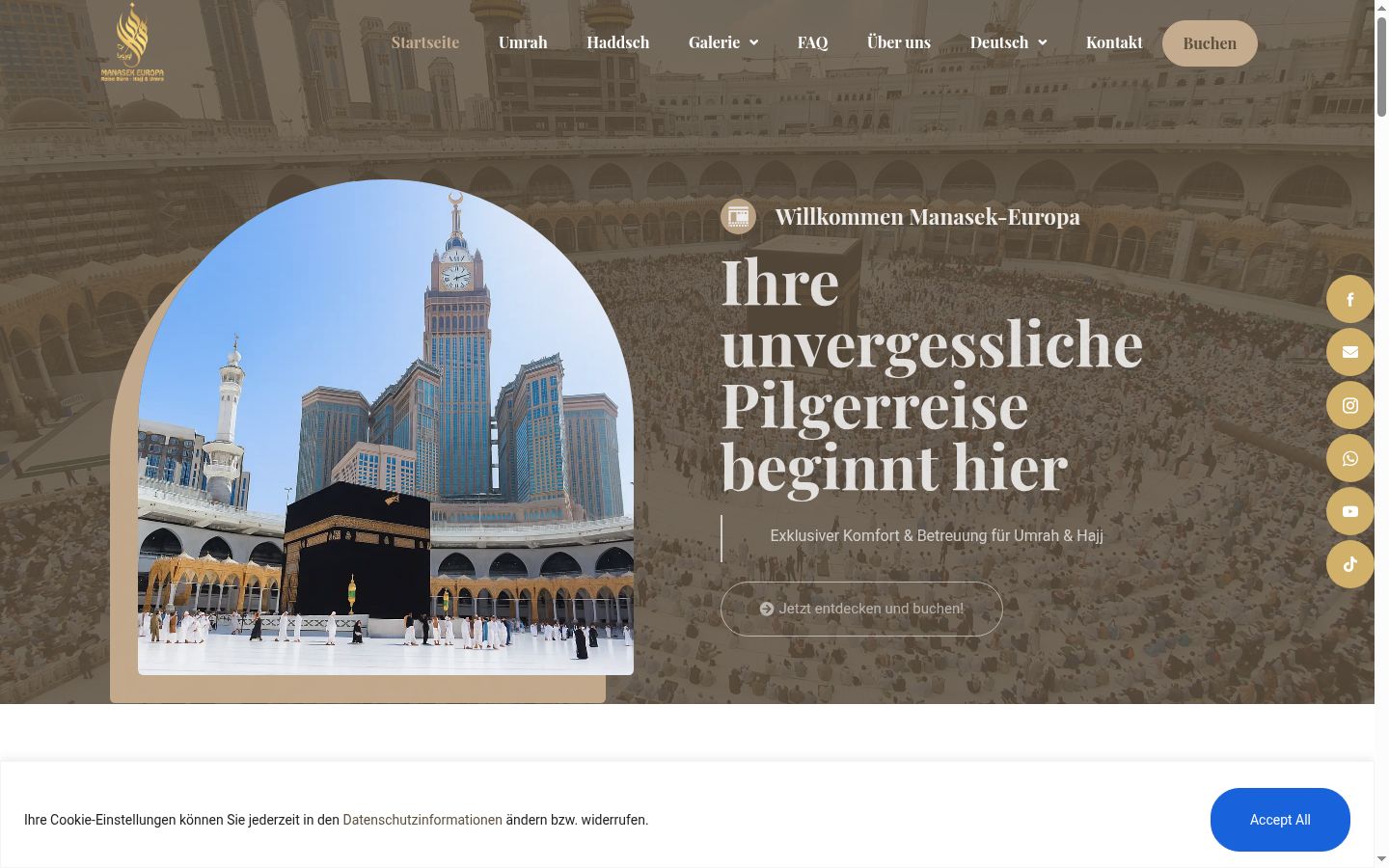 Screenshot tal-banner tal-kunsens muri qabel kwalunkwe interazzjoni