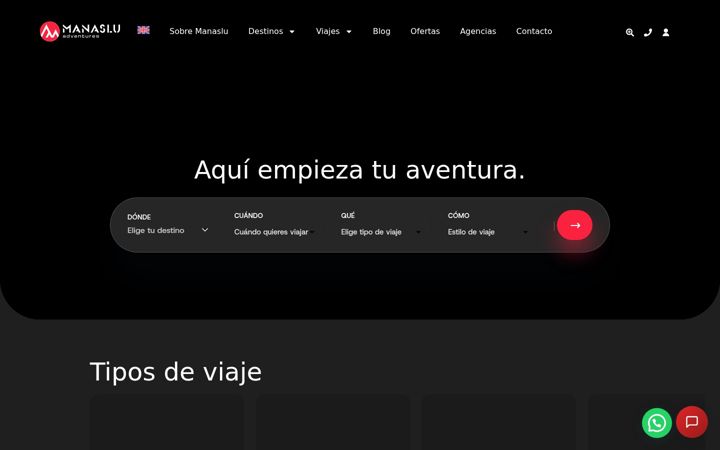 Screenshot of manasluadventures.com