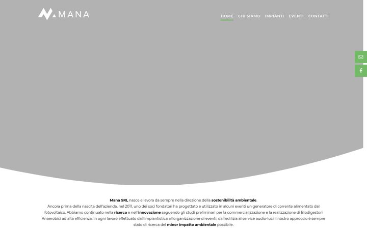 Screenshot of manasrl.net