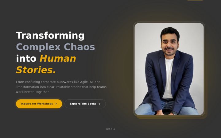 Screenshot of manavagarwal.com