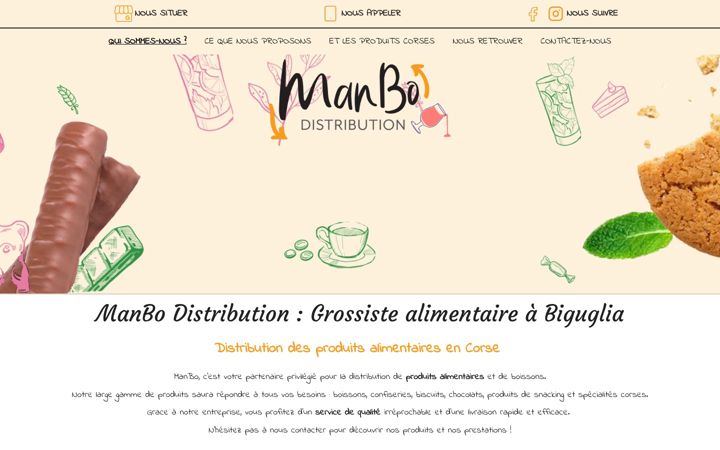 Screenshot of manbo-distribution.fr