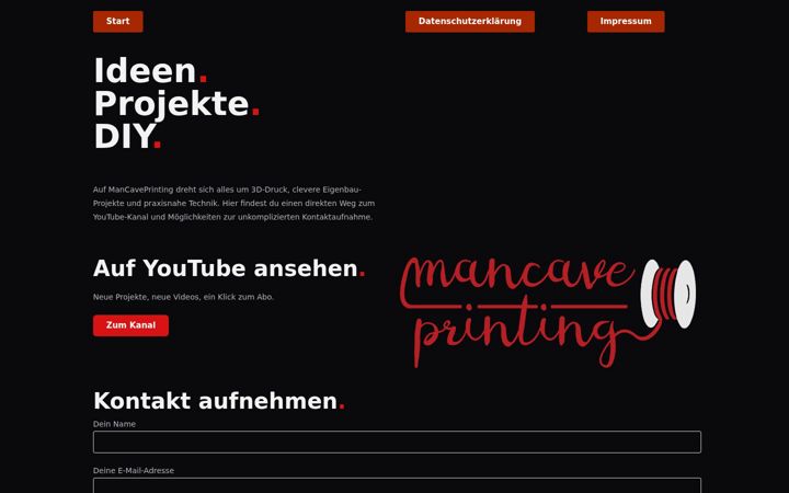 Screenshot of mancaveprinting.de