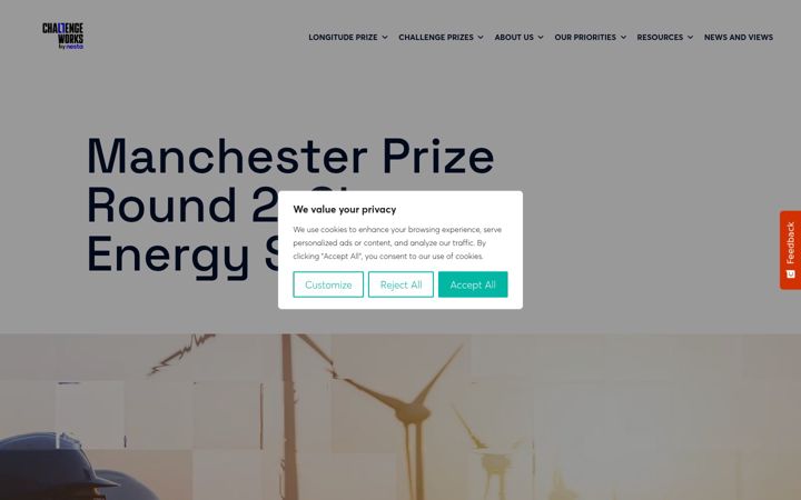 Screenshot of manchesterprize.org