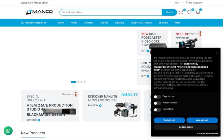 Screenshot of manco.it