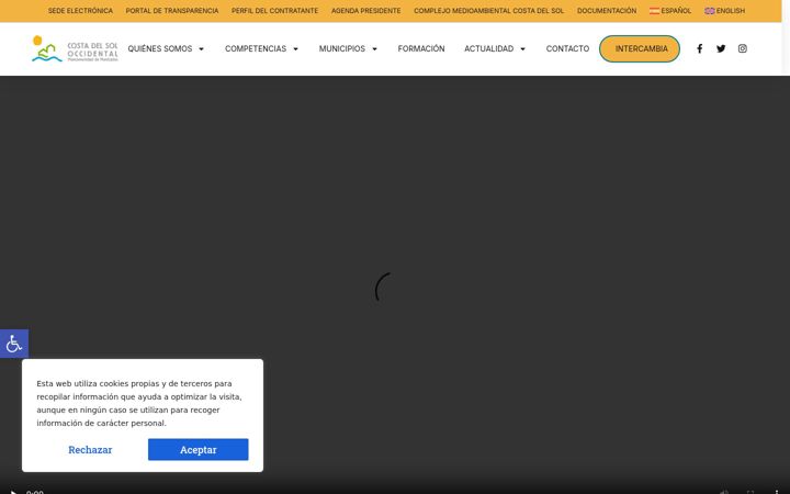 Screenshot of mancomunidad.org