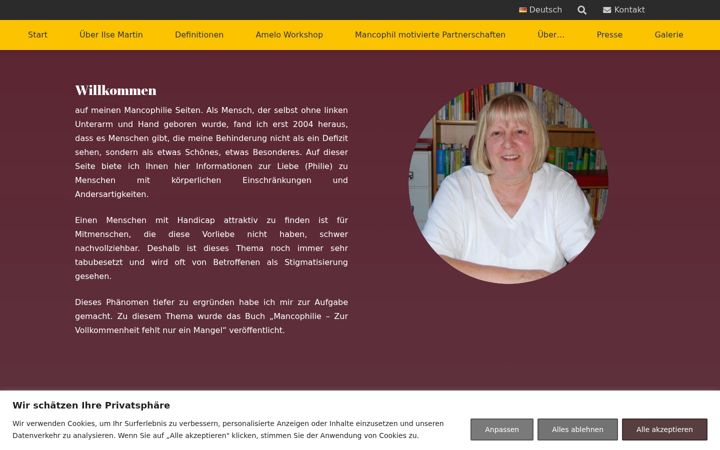 Screenshot of mancophilie.de