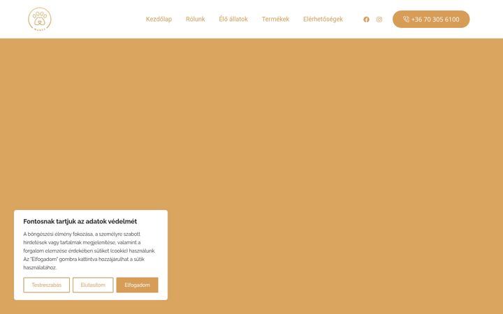Screenshot of mancsallateledel.hu