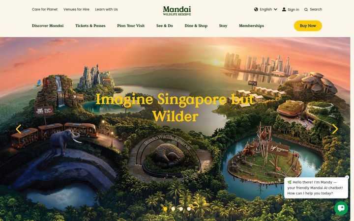 Screenshot von mandai.com