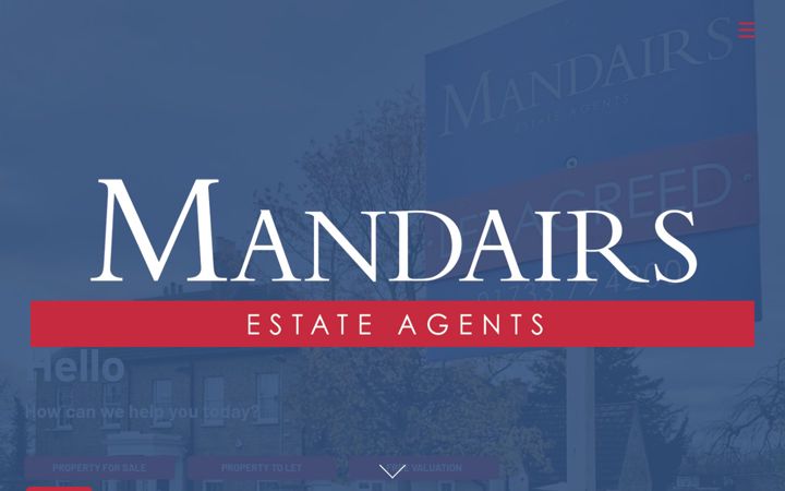 Screenshot of mandairs.co.uk