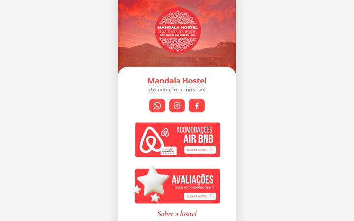 Screenshot of mandalahostelstl.com.br