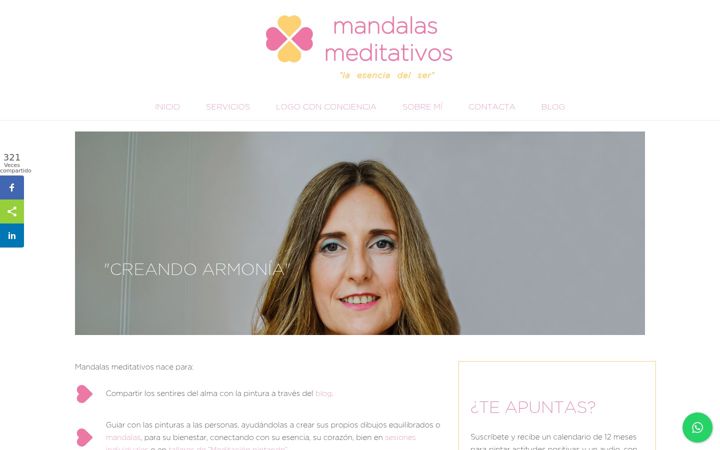 Screenshot of mandalasmeditativos.com