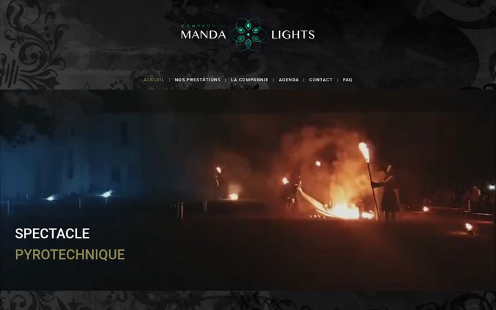 Screenshot of mandalights.net
