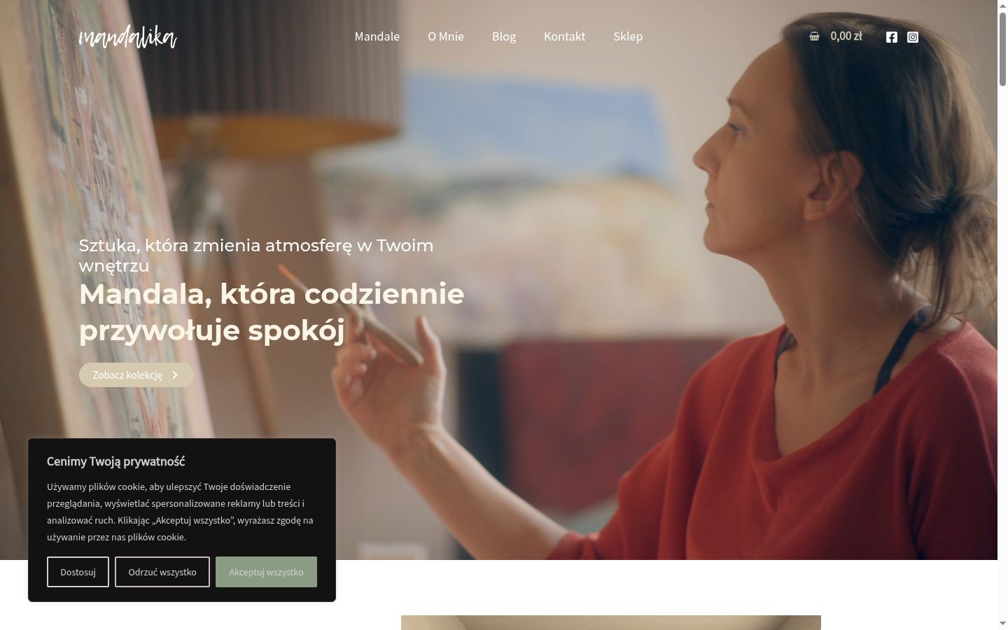 Kuvakaappaus suostumusbannerista, joka näytettiin ennen mitään vuorovaikutusta