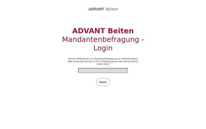 Screenshot of mandantenbefragung-advant-beiten.de